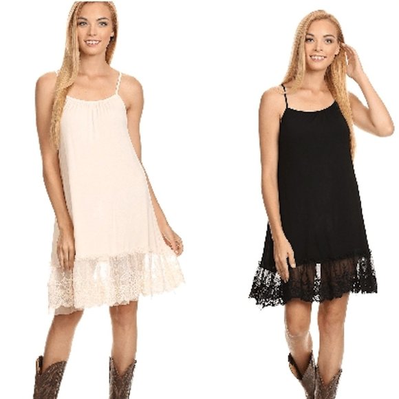 SOUTHERN STITCH Dresses & Skirts - NEW TANK SLIP CAMISOLE EXTENDER DRESS XL XXL